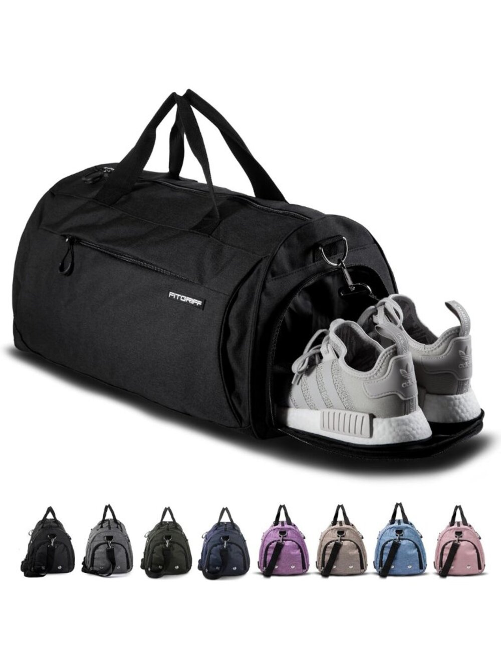 Versatile Gym Duffle Bag with Shoe & Wet Compartment for Travel, Sports